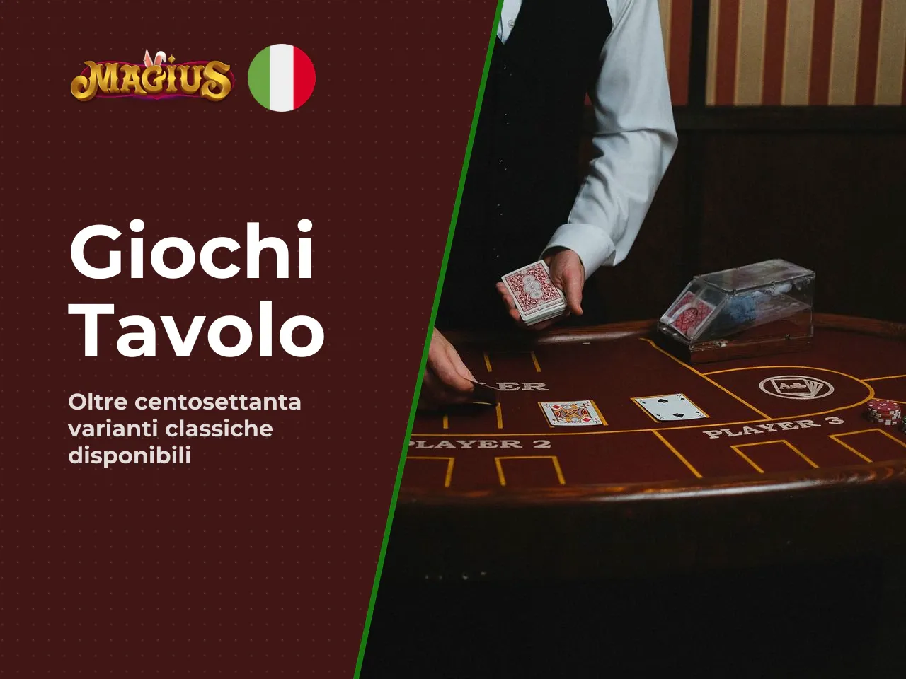 Giochi da tavolo, blackjack e poker