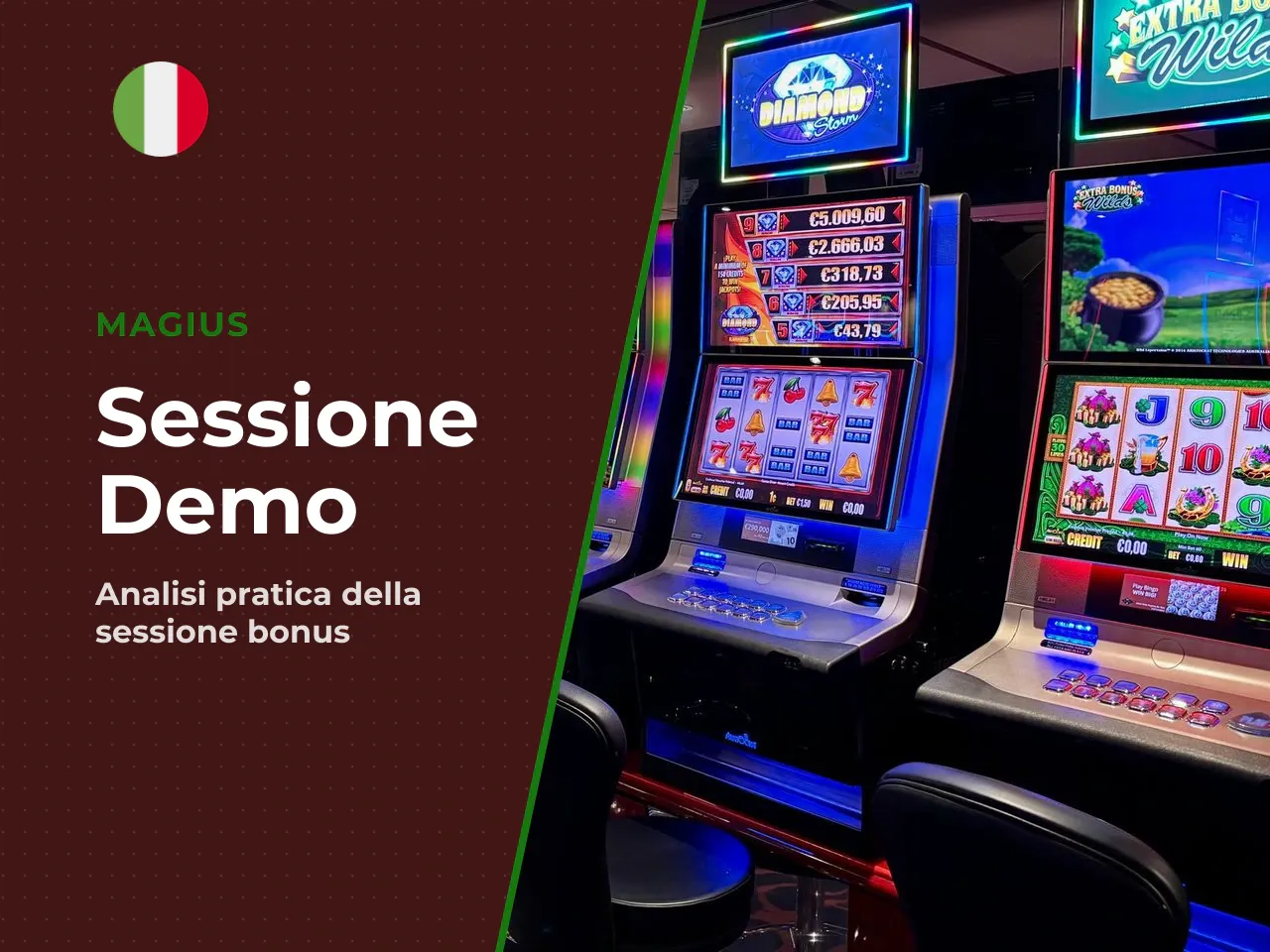 Esempio illustrativo di sessione demo. Per
