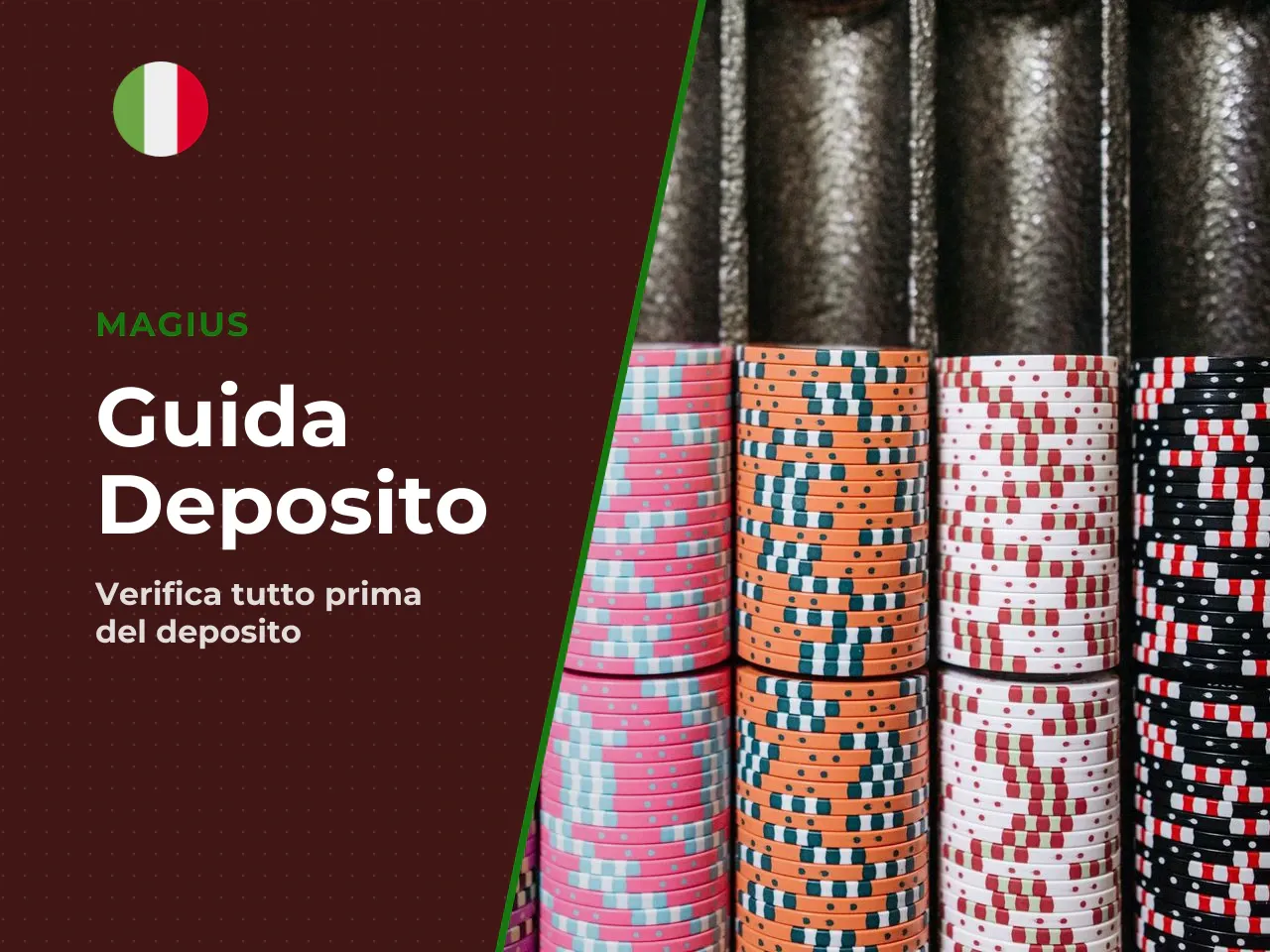 Checklist prima del primo deposito. Prima