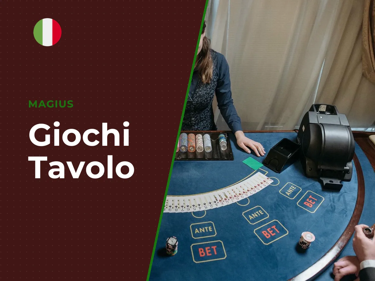Giochi da tavolo blackjack e poker