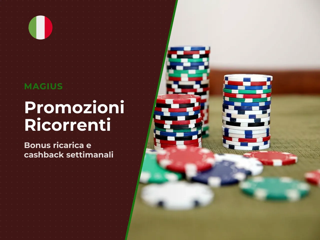 Weekly reload e cashback le promozioni