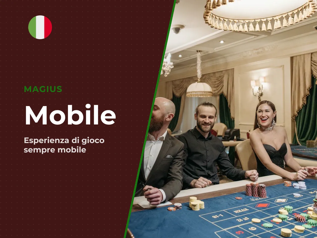 Versione mobile di Magius Casino. La